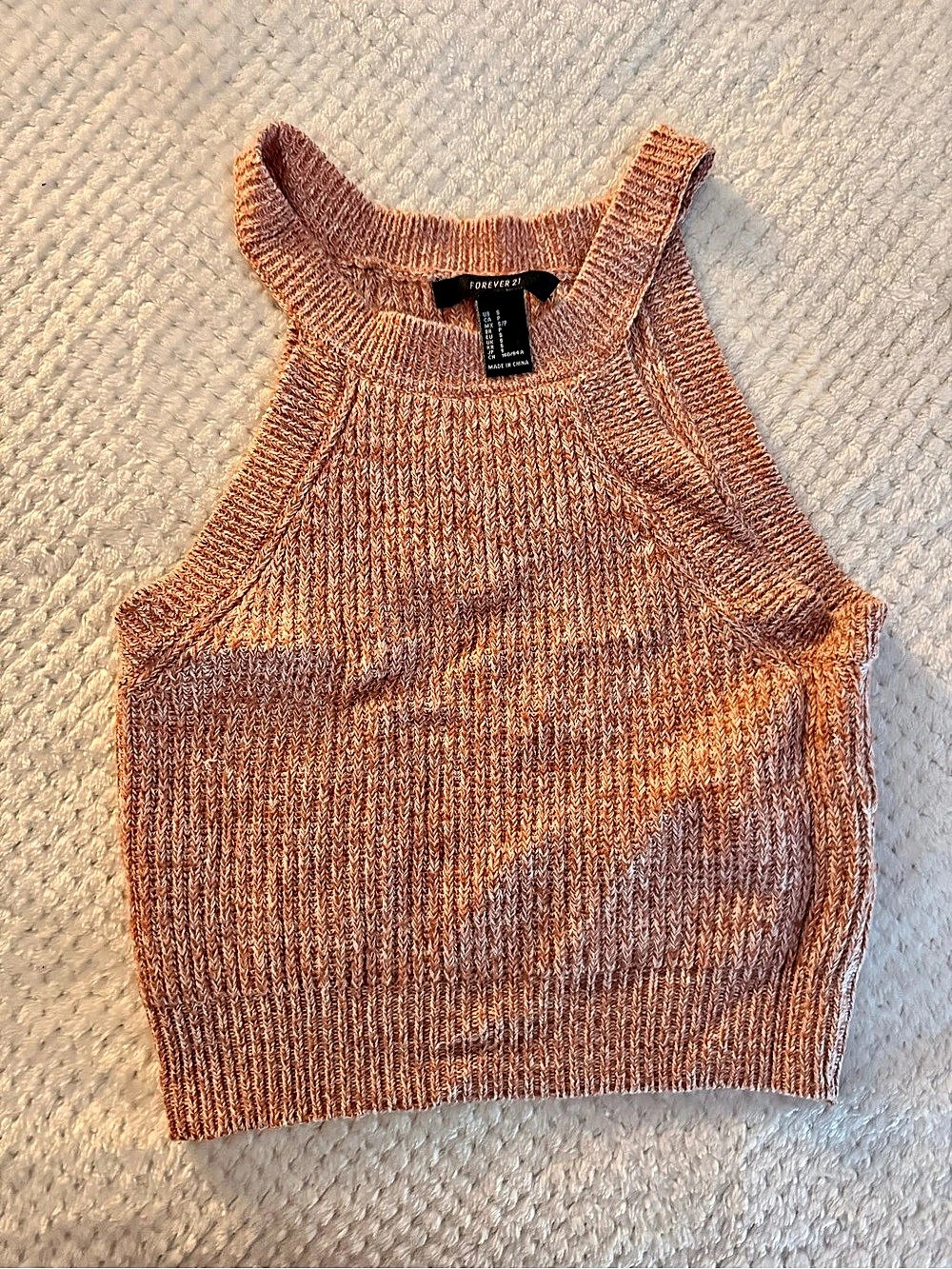 Forever 21 Ribbed Knit Tank Top in Pink Like New